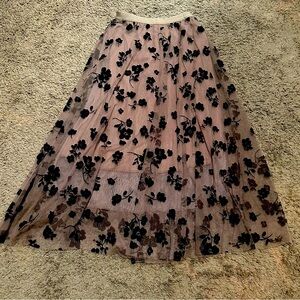 Tulle Floral Skirt
